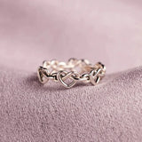 Fashion Heart Twine Ring