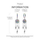 925 Sterling Silver Dreamcatcher Earrings