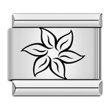 Stainless Steel Flower Italian Charm - 9 Options
