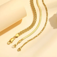 Stainless Steel Stackable Gold Plated Bracelet - 7 Options