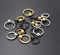 Stainless Steel Hoop/Ball Earrings - 15 Options