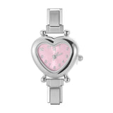Stainless Steel Heart Italian Charm Watch - 29 Options