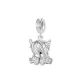 925 Silver Highland Cow Charm - 12 Options