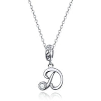 925 Sterling Silver Letter/Initial Necklace - 26 Options