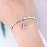 925 Sterling Silver Flower/Leaf Themed Hanging Charm - 25 Options