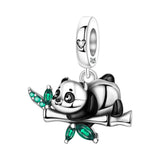 925 Sterling Silver Laying Panda Charm