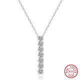 925 Sterling Silver 3*3mm CZ Necklace - 2 Options