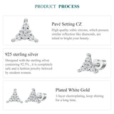 925 Sterling Silver Simple CZ Small Ball/Flat Back Studs - 12 Options