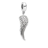 925 Sterling Silver Angel Wings Pendant Charm