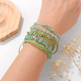 Fashion Stackable Natural Stone Bead Bracelet - 15 Options