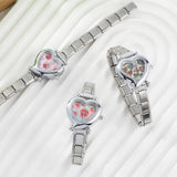 Stainless Steel Heart Italian Charm Watch - 29 Options