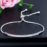 Fashion Adjustable Bolo CZ Bracelet - 3 Colours