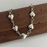 925 Sterling Silver Heart Bracelet