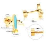 Stainless Steel Colourful Earrings - 20 Options