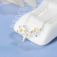 925 Sterling Silver Cherry Blossom Necklace