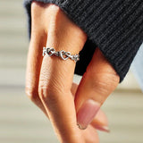 Fashion Heart Twine Ring
