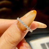 925 Sterling Silver Moissanite Eternity Ring - 4 Options