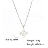 Stainless Steel Celtic Knot Necklace - 31 Options