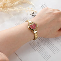 Stainless Steel 9MM Italian Charm Heart Watch - 13 Options