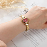Stainless Steel 9MM Italian Charm Heart Watch - 13 Options