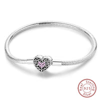 925 Sterling silver 17-20CM Charm Bracelet - Various Designs