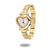 Stainless Steel 9MM Italian Charm Heart Watch - 13 Options