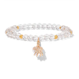 Natural Stone Heart Bracelet - 11 Options