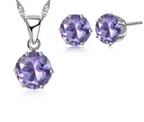 925 Sterling Silver Necklace/Earring Set - 16 Options