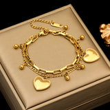 Stainless Steel Gold Colour Bracelet - 10 Options