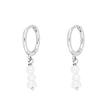 925 Sterling Silver CZ Pearl Earrings - 5 Options