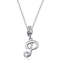 925 Sterling Silver Letter/Initial Necklace - 26 Options