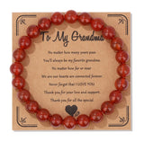 Natural Stone Family Themed Bead Bracelet - 3 sizes - 33 Options