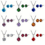 925 Sterling Silver Necklace/Earring Set - 16 Options