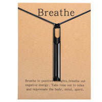 Stainless Steel  Breathing Anxiety Necklace- 2 Options - 5 Colours