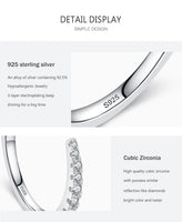 925 Sterling Silver Open CZ Delicate Ring