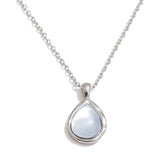 Stainless Steel Necklace Tear Drop Shell Necklace