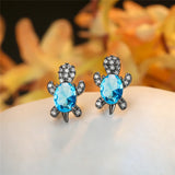 Fashion CZ Turtle Earrings - 31 Options