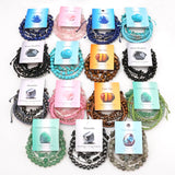 Fashion Stackable Natural Stone Bead Bracelet - 15 Options