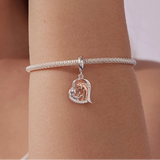 925 Sterling Silver Horse Heart Themed Charm - 3 Options
