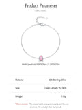 925 Sterling Silver Fashion Cubic Zirconia Geometric Design Bracelet - 4 Options
