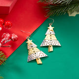 Fashion Splicing Two Colour Christmas Tree Earrings/Necklace