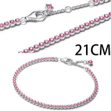 925 Sterling Silver CZ Bracelet - Matching Items Available - 8 Options