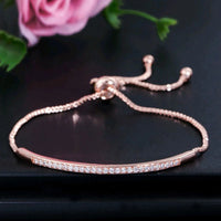 Fashion Adjustable Bolo CZ Bracelet - 3 Colours