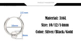 Stainless Steel Hoop/Ball Earrings - 15 Options