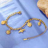 Stainless Steel Charm Anklet/Bracelet - 28 Options - 2 Sizes