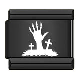 Stainless Steel Black Halloween Italian Charm - 12 Options