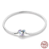 925 Sterling silver 17-20CM Charm Bracelet - Various Designs