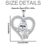 Fashion Shih Tzu Rhinestone Necklace - 3 Options