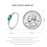 925 Sterling Silver Oval CZ Ring - 2 Colours