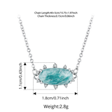 Fashion Oval Natural Amazonite Necklace